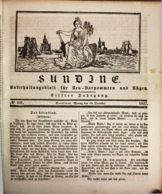 Sundine Montag 18. Dezember 1837