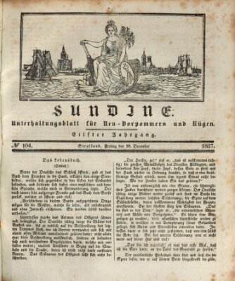 Sundine Freitag 29. Dezember 1837