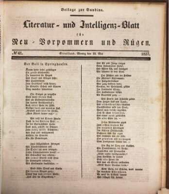 Sundine Montag 22. Mai 1837