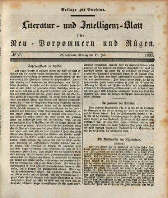 Sundine Montag 17. Juli 1837