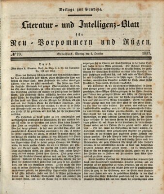 Sundine Montag 2. Oktober 1837