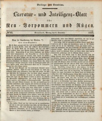 Sundine Montag 6. November 1837