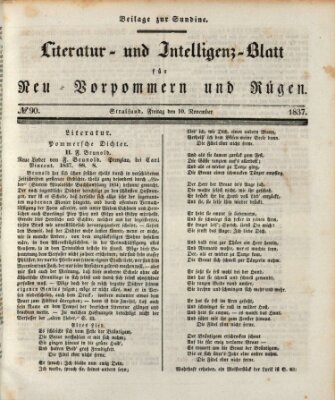 Sundine Freitag 10. November 1837