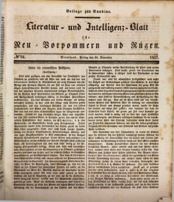 Sundine Freitag 24. November 1837