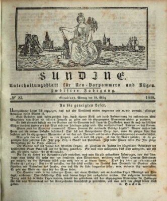 Sundine Montag 19. März 1838