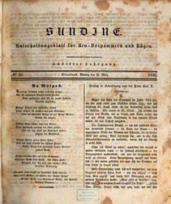 Sundine Montag 26. März 1838