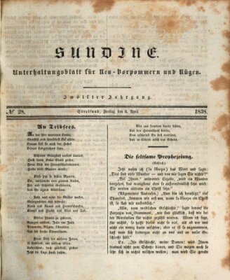 Sundine Freitag 6. April 1838