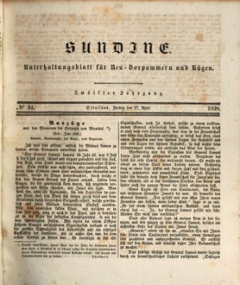 Sundine Freitag 27. April 1838