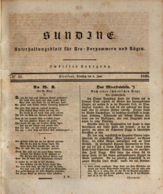 Sundine Dienstag 5. Juni 1838