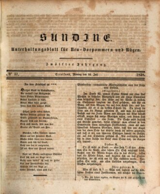 Sundine Montag 16. Juli 1838