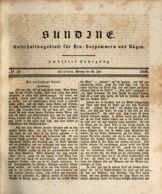 Sundine Montag 23. Juli 1838