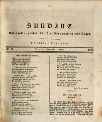 Sundine Freitag 17. August 1838