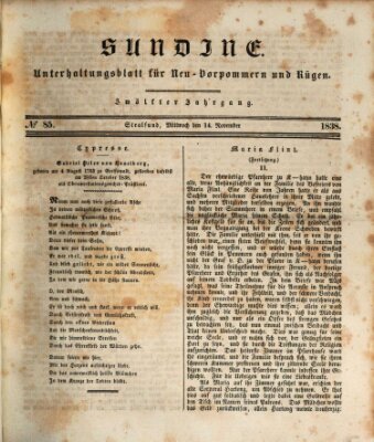 Sundine Mittwoch 14. November 1838