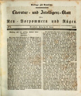 Sundine Freitag 19. Januar 1838