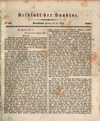 Sundine Freitag 23. März 1838