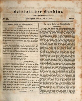 Sundine Montag 26. März 1838