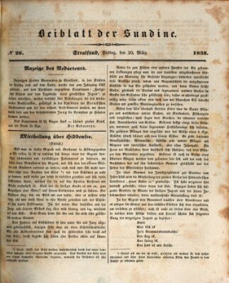 Sundine Freitag 30. März 1838