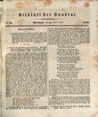 Sundine Montag 9. April 1838