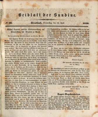 Sundine Donnerstag 12. April 1838