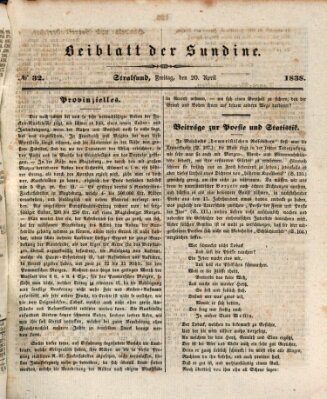 Sundine Freitag 20. April 1838