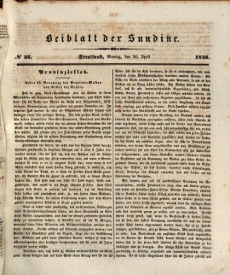 Sundine Montag 30. April 1838