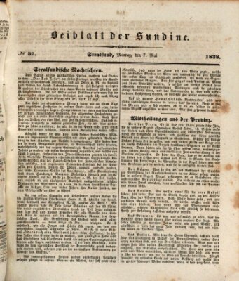 Sundine Montag 7. Mai 1838