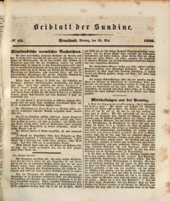 Sundine Montag 28. Mai 1838