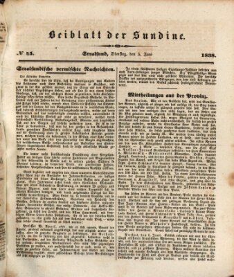 Sundine Dienstag 5. Juni 1838