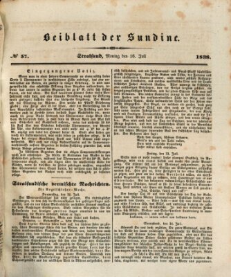 Sundine Montag 16. Juli 1838