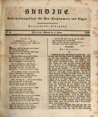 Sundine Mittwoch 6. Februar 1839