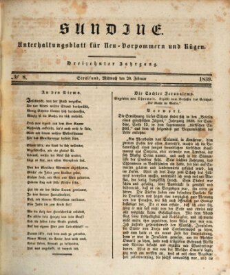 Sundine Mittwoch 20. Februar 1839