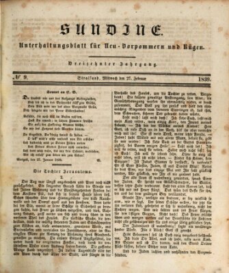 Sundine Mittwoch 27. Februar 1839