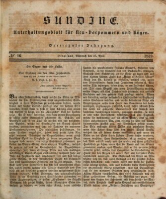 Sundine Mittwoch 17. April 1839