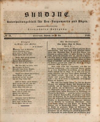 Sundine Mittwoch 20. Mai 1840