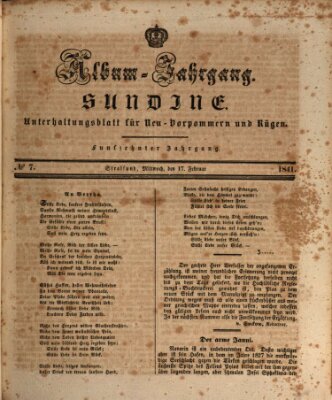 Sundine Mittwoch 17. Februar 1841