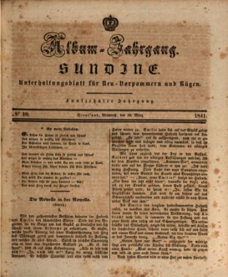 Sundine Mittwoch 10. März 1841