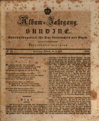 Sundine Mittwoch 14. April 1841