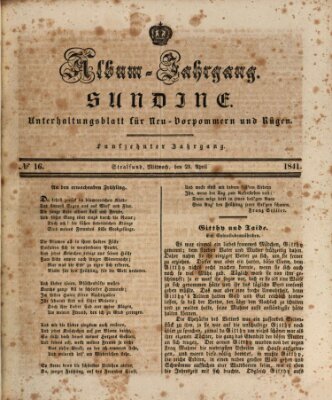 Sundine Mittwoch 21. April 1841