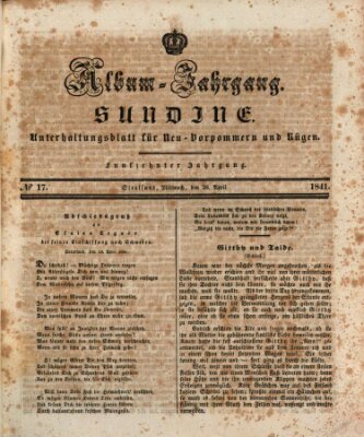 Sundine Mittwoch 28. April 1841