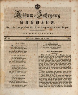 Sundine Mittwoch 16. Juni 1841