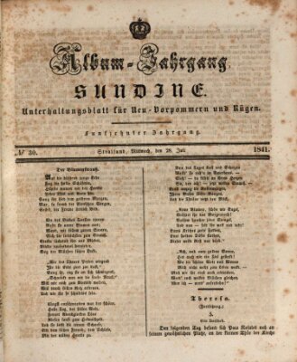 Sundine Mittwoch 28. Juli 1841