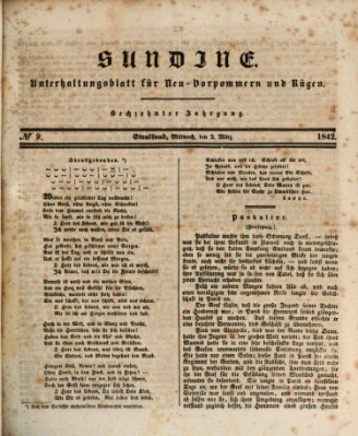 Sundine Mittwoch 2. März 1842