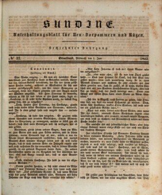 Sundine Mittwoch 1. Juni 1842