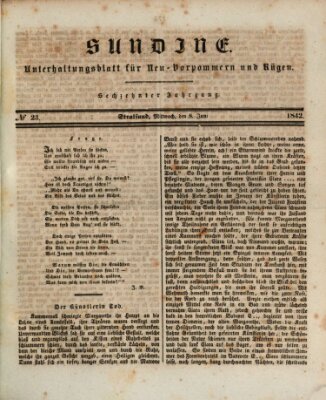 Sundine Mittwoch 8. Juni 1842