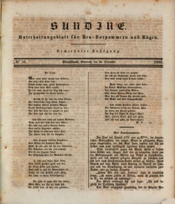 Sundine Mittwoch 21. Dezember 1842