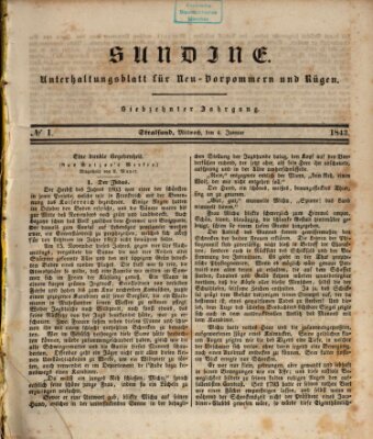 Sundine Mittwoch 4. Januar 1843