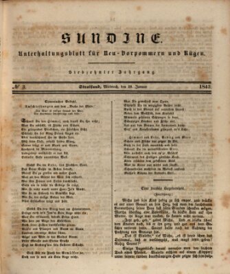 Sundine Mittwoch 18. Januar 1843