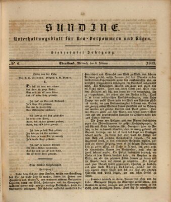 Sundine Mittwoch 8. Februar 1843