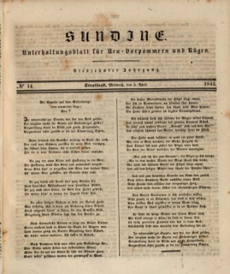 Sundine Mittwoch 5. April 1843