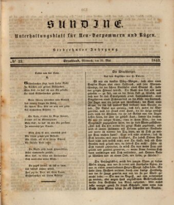 Sundine Mittwoch 31. Mai 1843